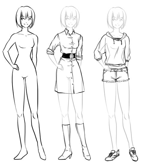 anime full body|full body anime sketch.